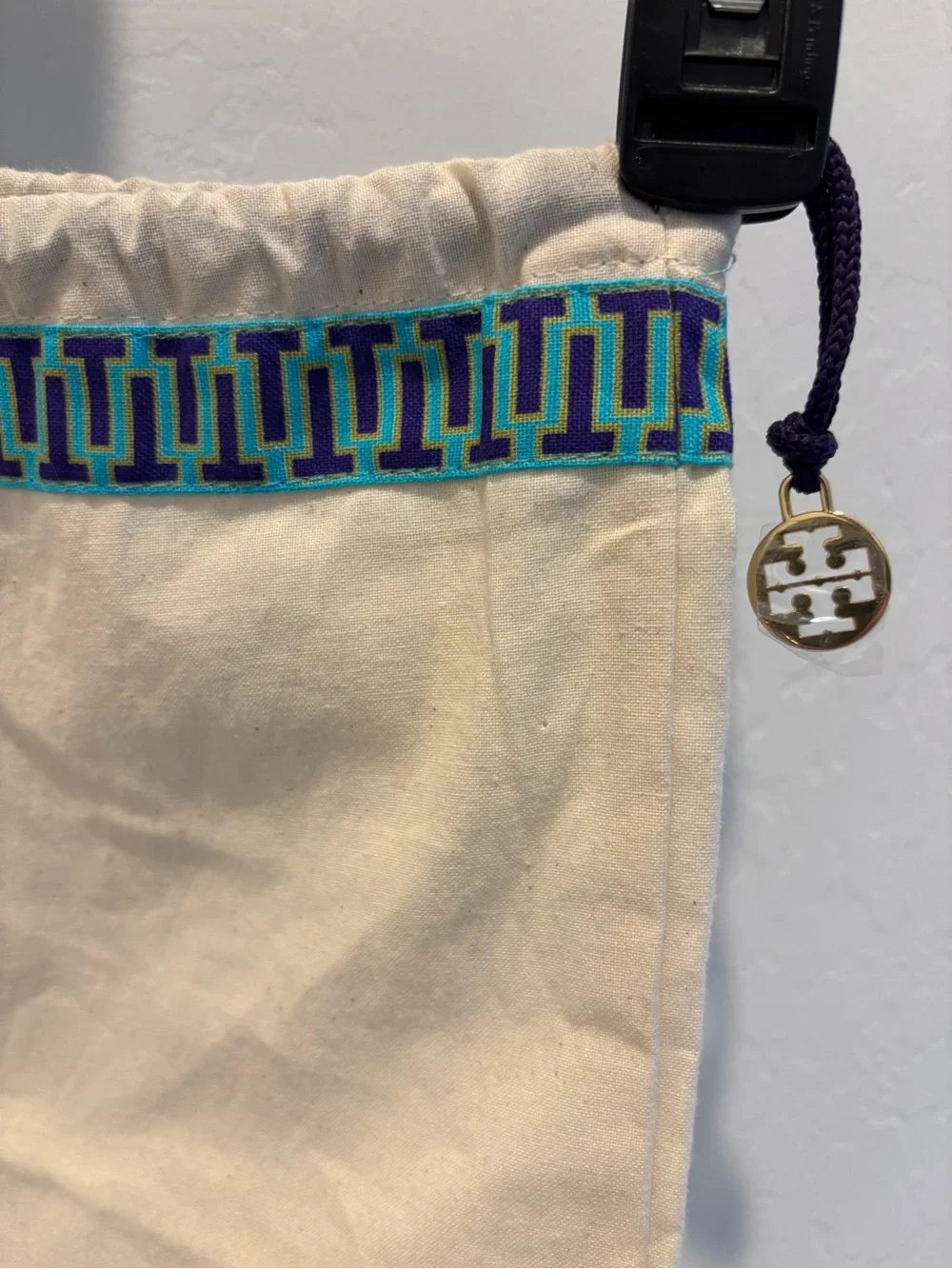 Tory Burch Canvas Drawstring Dust Bag